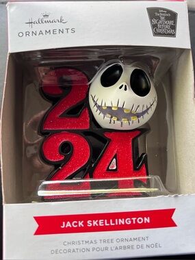 NWOT Hallmark Jack‎ Skellington Nightmare Before 2024 Christmas Ornament